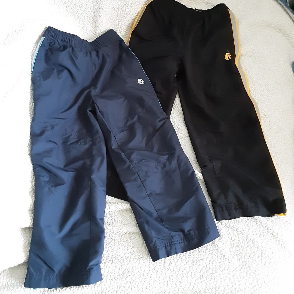 Boys old navy track pants with side stripes